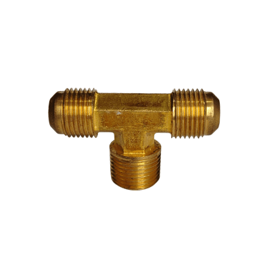 TEE BRONCE COMBINADA 3/8 FLARE 45º X 3/8 M/NPT