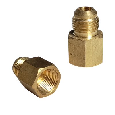 CONECTOR 3/8 HEMBRA NPT X 3/8 FLARE 45º