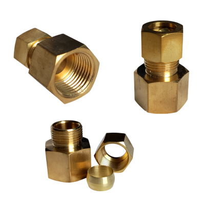 CONECTOR BRONCE 1/2 HEMBRA NPT X 1/2 COMPRESION