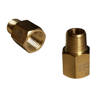 CONECTOR BRONCE 1/8 HEMBRA NPT X 1/8 MACHO NPT