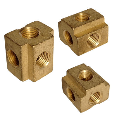 CRUZ BRONCE 5/SALIDAS HEMBRA NPT 1/4