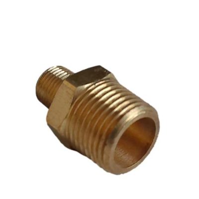 UNION BRONCE REDUCIDA 3/8 MACHO NPT X 1/4 MACHO NPT