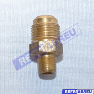 CONECTOR 1/8 MACHO NPT X 3/8 FLARE 45º