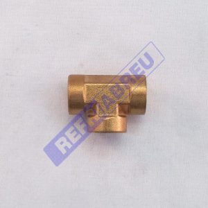TEE BRONCE 1/4 HEMBRA NPT