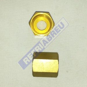 UNION BRONCE REDUCIDA 1/2 HEMBRA NPT X 1/4 HEMBRA NPT