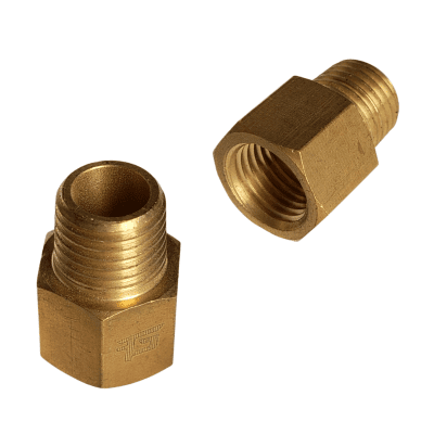 CONECTOR BRONCE 1/4 HEMBRA NPT X 1/4 MACHO NPT