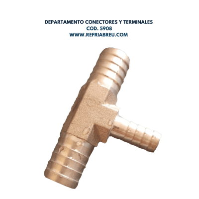 TEE BRONCE COMBINADA 5/8 X 3/8 MANG.