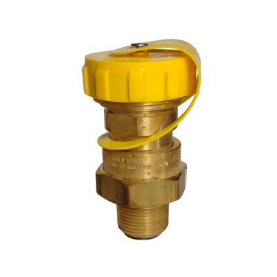 VALVULA LLENADO AUTO DOBLE 1-3/4 MACHO ACME & 7/8 R-IZQUIERDA (POL)