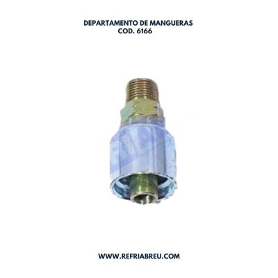 TERMINAL MANGUERA HIDRAULICA 3/8 M/NPT X 1/2 MANGUERA
