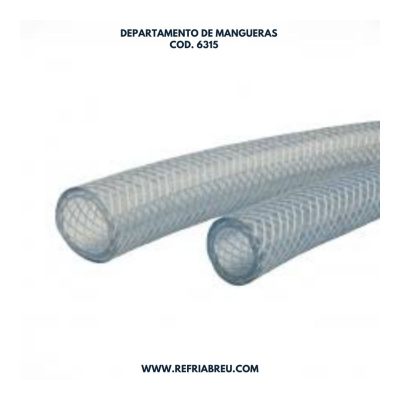 MANGUERA TRANSPARENTE CON FIBRA BCA 1-1/2'' (4MM)