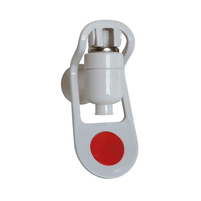 LLAVE BEBEDERO 3/8 HEMBRA PALANCA BAJA AZUL/ROJO