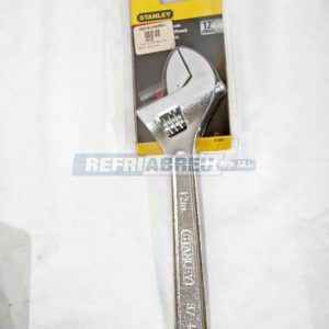 LLAVE AJUSTABLE STANLEY NO. 12 NIQUELADO