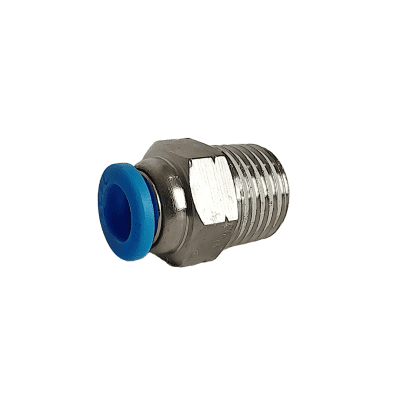 CONECTOR NIQUELADO 1/4 MACHO NPT X 1/4 ACOPLE RAPIDO