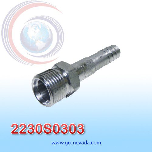 FITTING ALUMINIO RECTO 1/2 MACHO INSERT (GLOBA AIR FT-4003) (2230S0303)