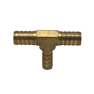 TEE BRONCE COMBINADA 1/2 MANGUERA X 1/2 MANGUERA X 3/8 MANGUERA