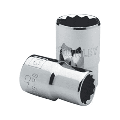 CUBO CROMADO STANLEY 1/2 X 11 MM ESTRIADO