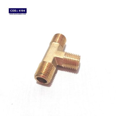 TEE BRONCE MACHO NPT 1/4