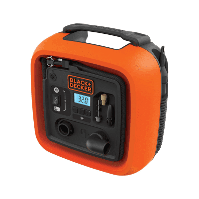 COMPRESOR AIRE VEHICULO 12 VOLTIOS 160 PSI BLACK AND DECKER