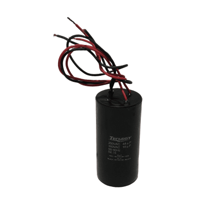 CAPACITOR LAVADORA 44 + 16 UF 250 - 300 VOLTIOS