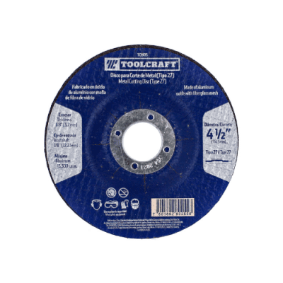 DISCO CORTE TOOLCRAFT 4-1/2 X 1/8 X 7/8