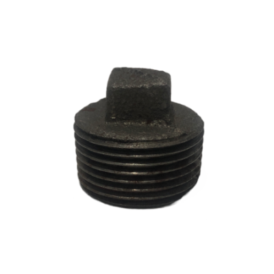 TAPON HIERRO NEGRO MACHO NPT 1 PULGADA