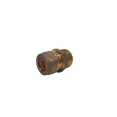CONECTOR BRONCE 3/4 MACHO NPT X 18 MILIMETROS COMPRESION