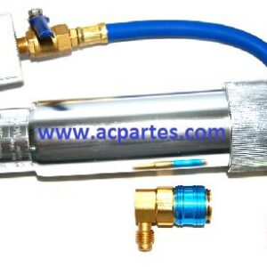 INYECTOR ACEITE REFRIGERACION AUTOMOTRIZ ACOPLE RAPIDO R-134
