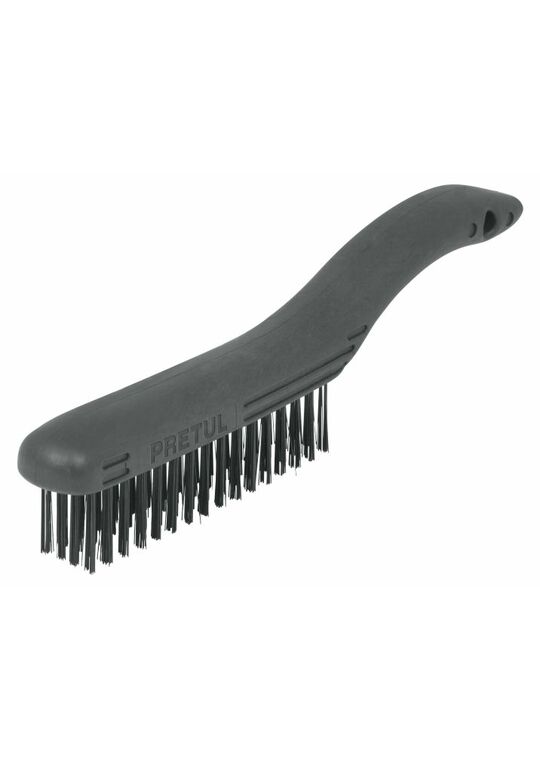 CEPILLO ACERO CON MANGO PLASTICO 4 X 16