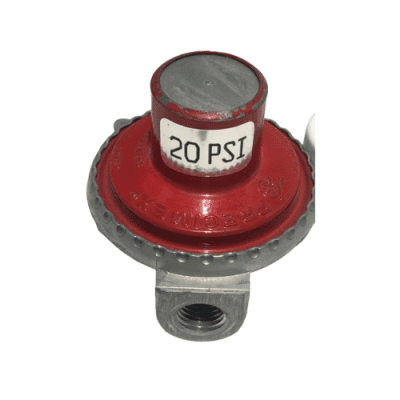 REGULADOR INDUSTRIAL PRECIMEX 454,000 BTU 20 PSI ROJO PEQUEÑO