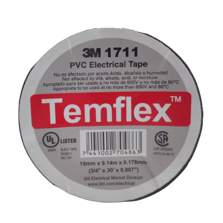 TAPE 3M TEMFLEX (3/4 X 30 X 0.007) PEQUEÑO