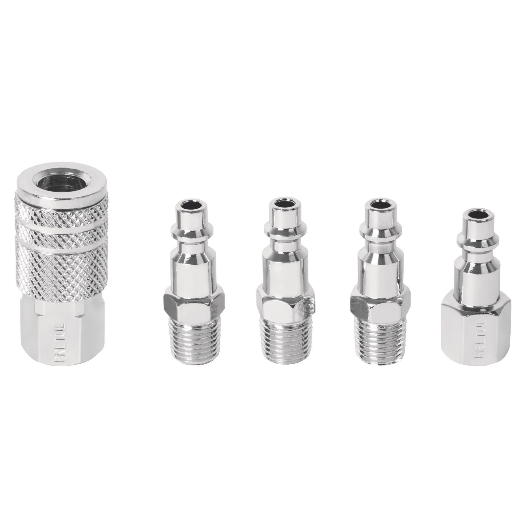 CONECTOR ACOPLE RAPIDO 1/4 ACERO SET 5/1