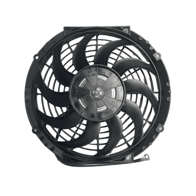 ABANICO UNIVERSAL CONDENSADOR AUTO 12 PULGADAS 24 VOLTIOS 120 WATTS