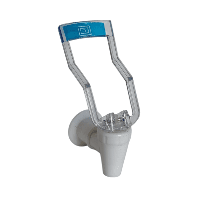 LLAVE BEBEDERO 3/8 HEMBRA PALANCA BAJA AZUL