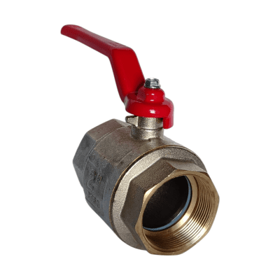 LLAVE PASO BOLA NO.90 2 PULGADAS H/NPT PALANCA ROJA