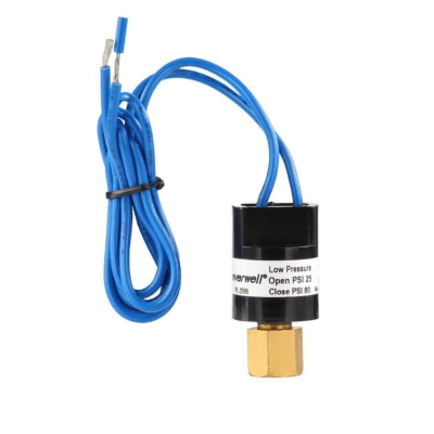 SWITCH BAJA TIPO CEBOLLA AIRE 1/4 H/FLARE (80 PSI OFF/OPEN 130 PSI ON/CLOSE) R-410