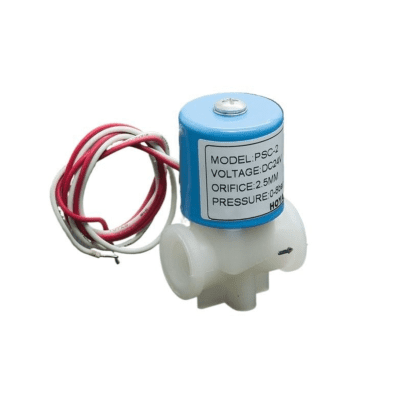 VALVULA SOLENOIDE AGUA POTABLE & AIRE CUERPO PLASTICO 1/4 H/NPT 12V.
