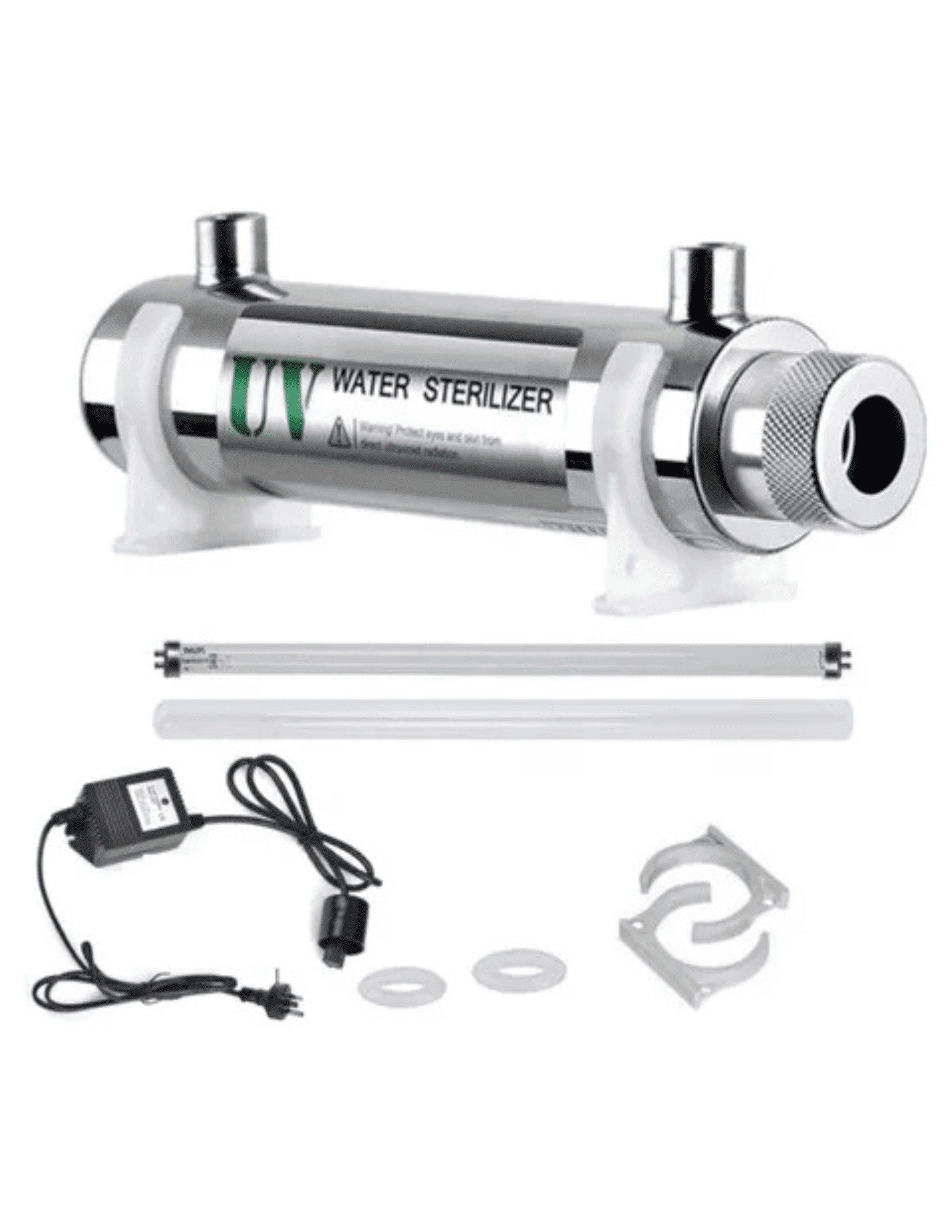 ESTERILIZADOR AGUA ULTRAVIOLETA ACERO INOXIDABLE 11 WATTS 2 GALONES MINUTO